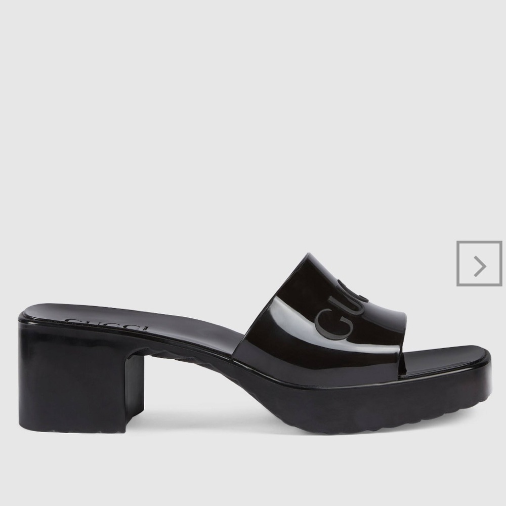 Gucci Rubber Slide Sandal AUTHENTIC